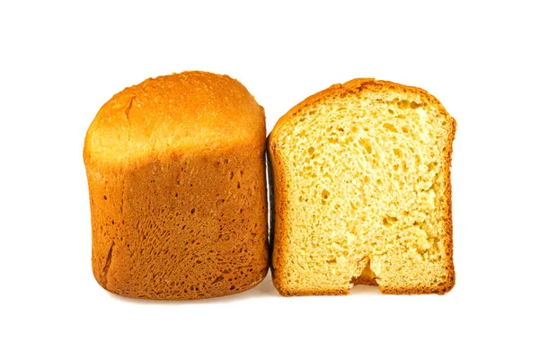 Хлеб Хлебопека Белом Фоне — стоковое фото