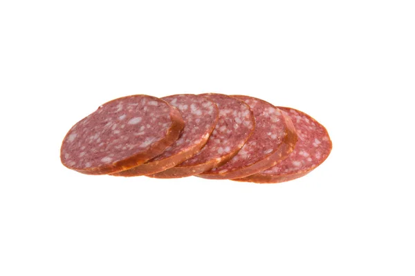 Sausage Serverlat White Background — Stock Photo, Image