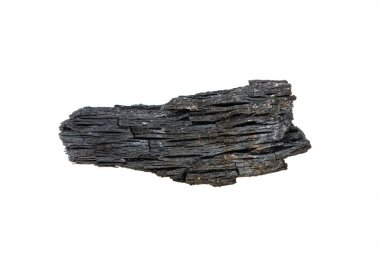 beyaz arkaplanda kömür