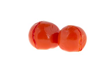 Beyaz arka plan üzerinde izole Marine domates