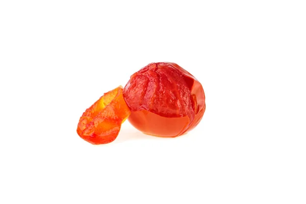 Tomat Yang Direndam Terisolasi Pada Latar Belakang Putih — Stok Foto