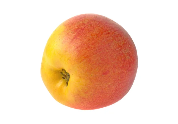 Geel Met Roze Appel Geïsoleerd Witte Achtergrond — Stockfoto