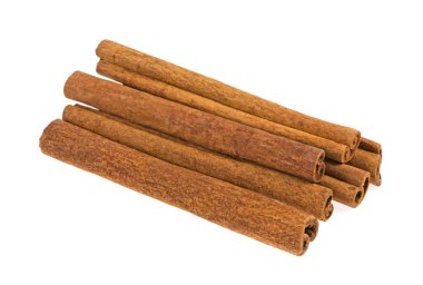 Tarçın beyaz arkaplanda yapışır