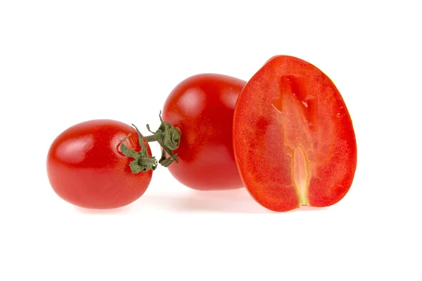 Pomodori Peperoncino Sfondo Bianco — Foto Stock