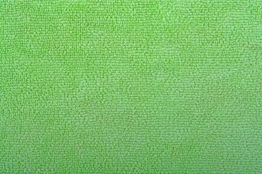 Buruşuk yeşil kumaş, üst görünüm, tüylü doku, reklam için kumaş arkaplan