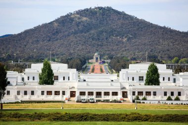 Eski Parlamento Binası ve peyzaj Canberra, Avustralya