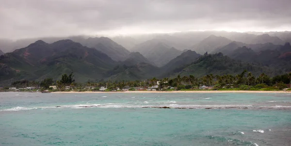 Mountain Storms, Oahu coastline, Hawaii