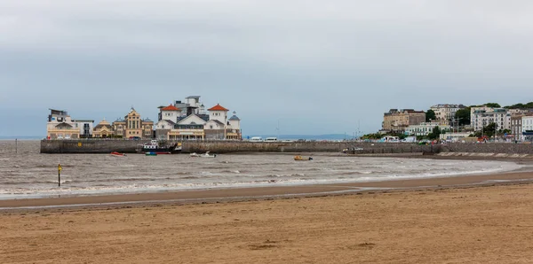 Weston Super Mare Strandtól Kikötőtől Somerset Nyugat Anglia — Stock Fotó