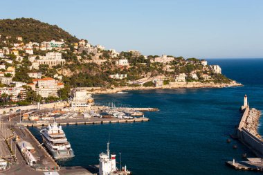 Nice Limanı ve liman, Cote d 'Azur, Fransız Rivierası