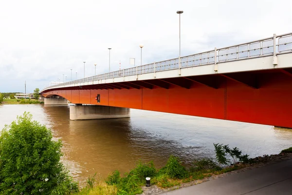 Most Brigittenauer Przez Dunaj Wiedeń Austria — Zdjęcie stockowe
