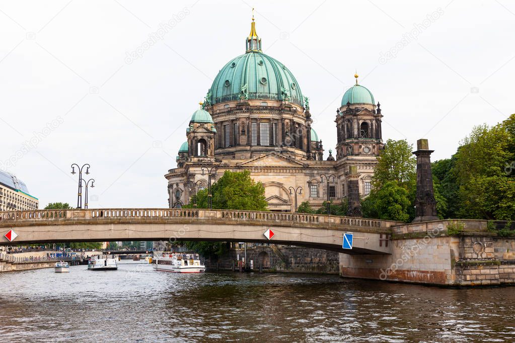 Berliner Dom, Berlin Cathedral, along Spree River, Berlin, Germany