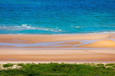 Omaha Sahili, Fransa, Colleville-sur-Mer 'in dışındaki Easy Red bölgesi. İkinci Dünya Savaşı 'nda Amerikan Birinci Piyade Tümeni' nin Karaya Çıkarılması.