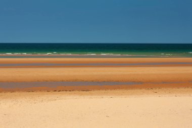 Omaha Plajı, Colleville-sur-Mer 'in dışındaki Easy Red bölgesi, Fransa.