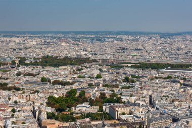 Paris, Fransa şehir manzarası. Doğu Bölgesi Seine Nehri 'nin güneyinde..