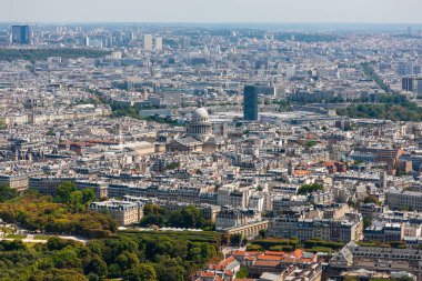 Fransa 'nın doğusundaki Pantheon binasının havadan görüntüsü.