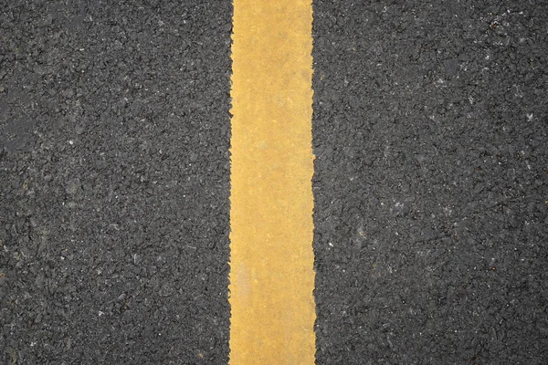 Yellow line on road — Stock Photo, Image