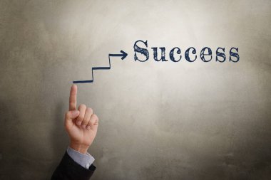 Başarı için adım el noktası