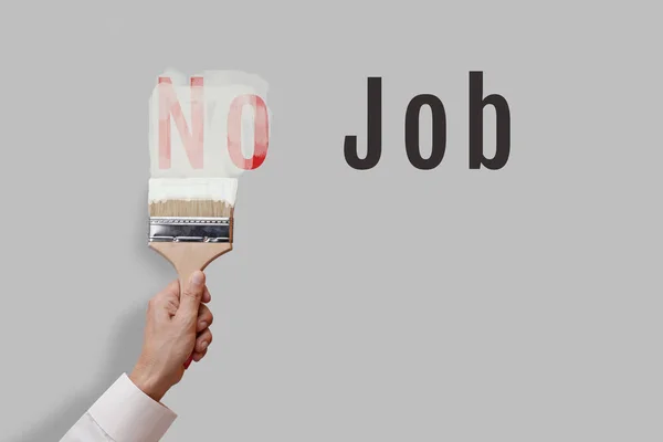 Actually there is no job — Stock Photo, Image