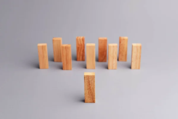 Un líder de bloque de madera — Foto de Stock