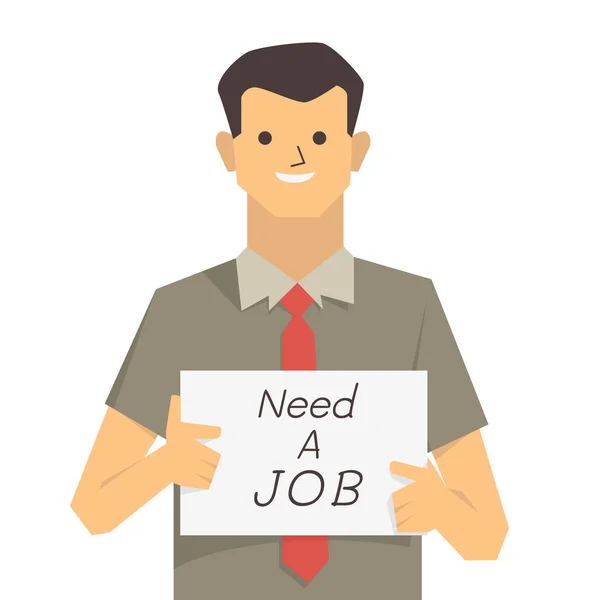 Need a job — Stock Vector