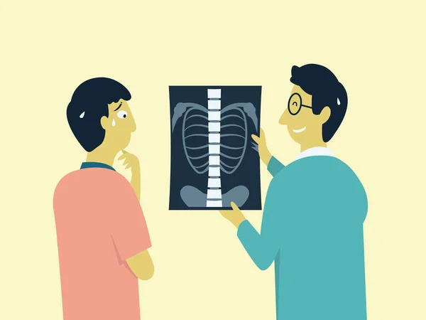Inquiète du résultat de l'IRM — Image vectorielle