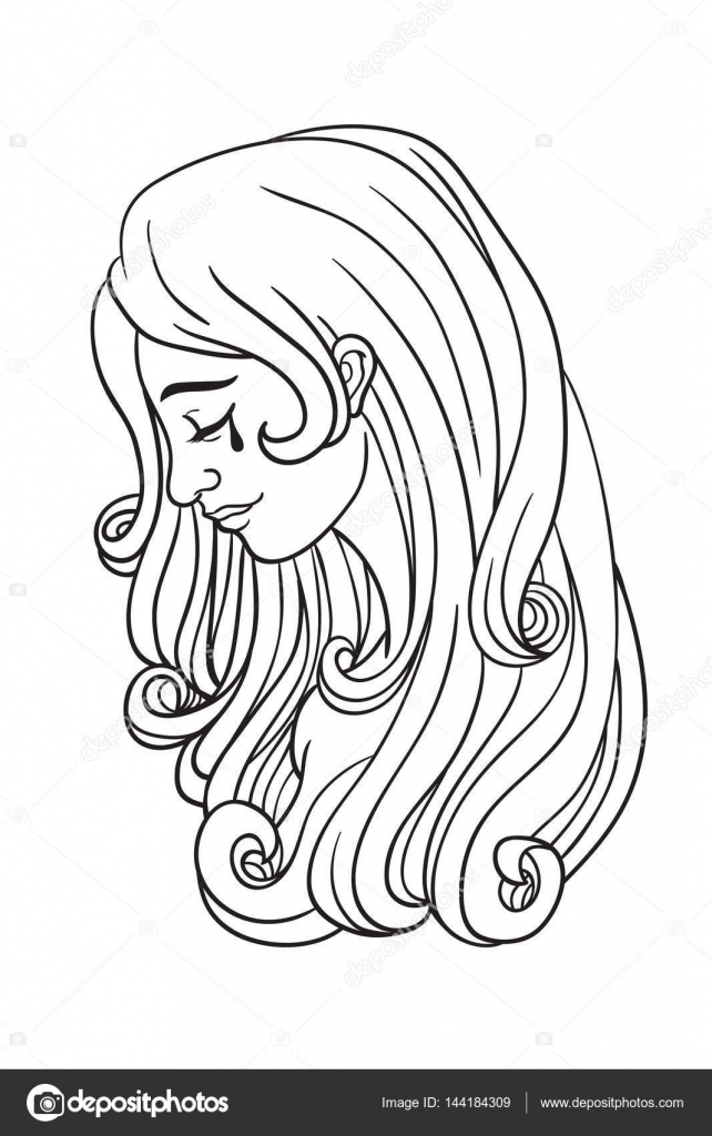 Smutna Kobieta Szkicu Grafika Wektorowa Jesadaphorn
