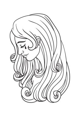 Üzgün kadın kroki