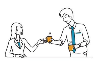 Ona bir fincan kahve ver.