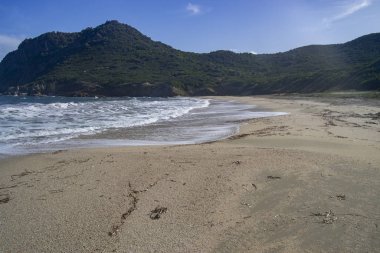 Porto Illixi plajı manzarası