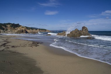 Porto Illixi plajı manzarası