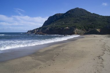 Porto Illixi plajı manzarası