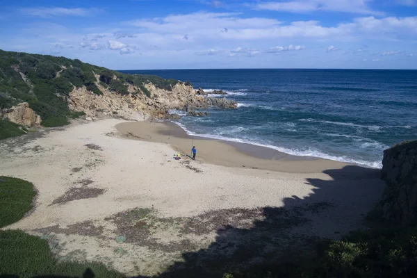 Vista Playa Porto Illixi — Foto de Stock