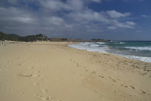 Blick Auf Den Chia Strand — Stockfoto