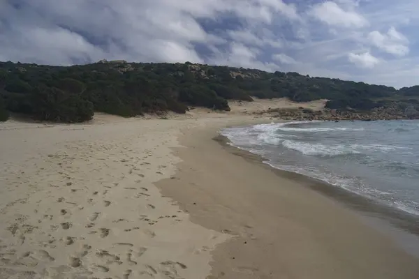 Blick Auf Den Strand Von Cala Cipolla — Stockfoto