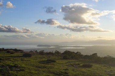 Pranu Murta 'dan Cagliari Körfezi Manzarası
