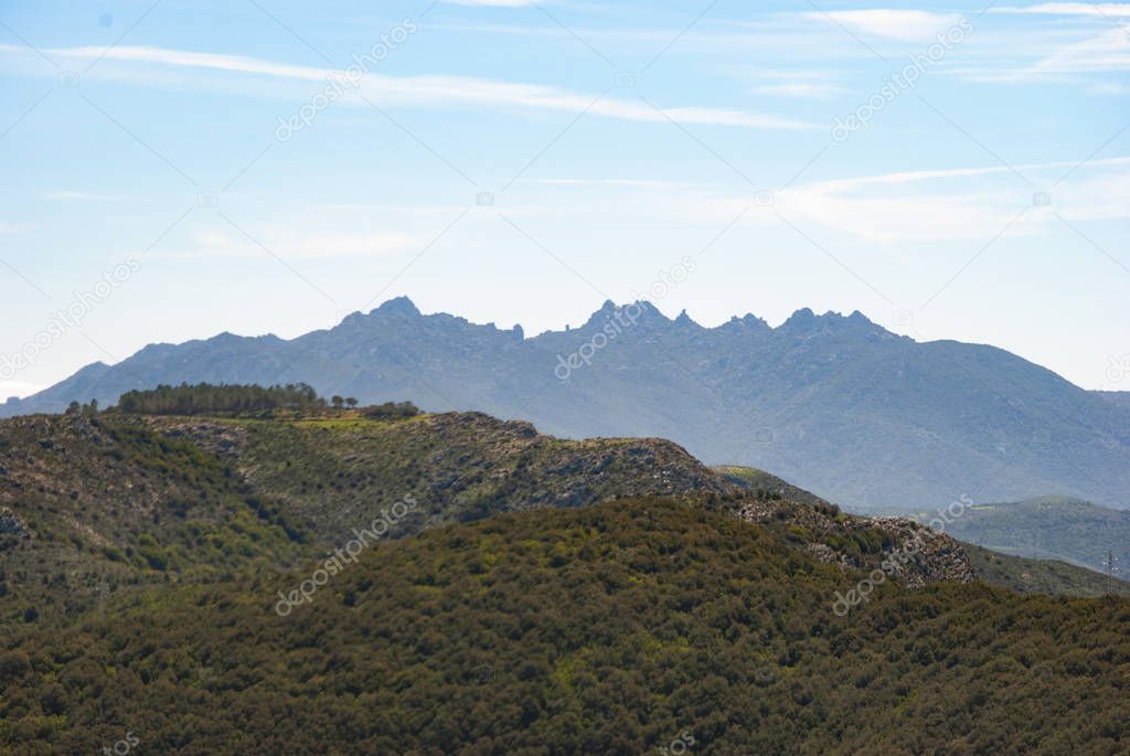 Panorama from Musui wood, in background Sette Fratelli peaks