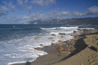 Porto Paglia plajı manzarası