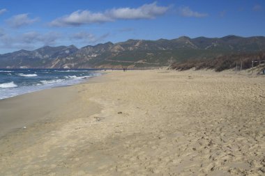 Punta S 'Arena plajı manzarası