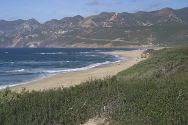 Punta S 'Arena plajı manzarası