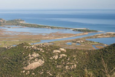 Monte Liuru 'dan Muravera sahili.
