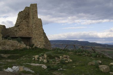 View of Las Plassas castle ruins