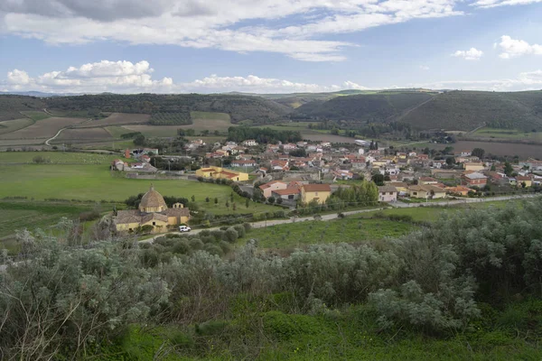 Blick Auf Die Stadt Las Plassas — Stockfoto