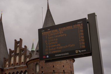 Otobüs işaret içinde Lubeck