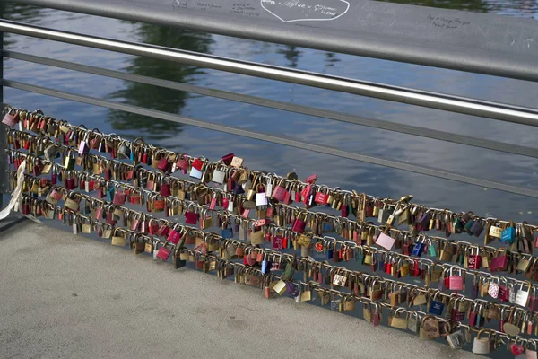 Closeup Locks of Love — Stock Photo, Image