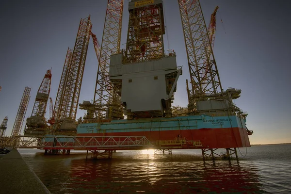 Plataforma de petróleo closeup — Fotografia de Stock