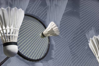 Closeup soyut Badminton spor