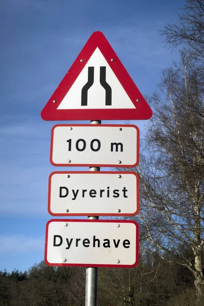 Road Warning Signs — Stock Photo, Image
