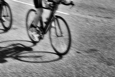 İki bisikletçiler portre