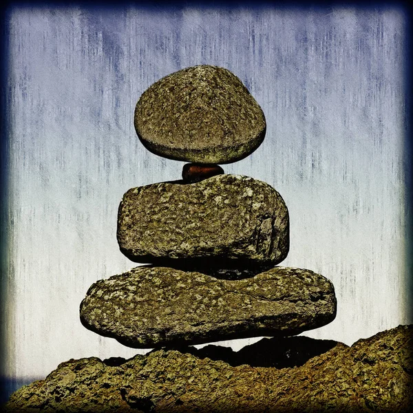 돌의 피라미드 — 스톡 사진