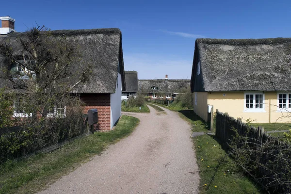 Gamla gatan på Fanoe ö. — Stockfoto